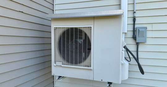 exterior heat pump unit